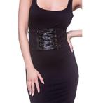 Piraten Corset Zwart, Verzenden, Nieuw, Feestartikel