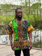 Groen / zwart Bogolan Dashiki Shirt / Dashiki Jurk - Afrikaa, Ophalen of Verzenden, Nieuw