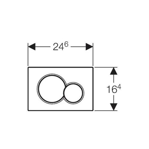 Bedieningsplaat Sigma by Geberit Frontbediening Mat, Doe-het-zelf en Verbouw, Sanitair, Ophalen of Verzenden