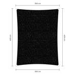 Rechthoek schaduwdoek - Zwart - Waterdoorlatend - 3,0 x 4,0, Nieuw, Ophalen of Verzenden