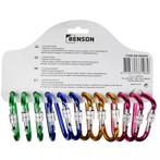 Benson 12-delige sleutelhanger karabijn - D-vormig - alum..., Verzamelen, Ophalen of Verzenden, Nieuw