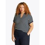 Tommy Hilfiger Curve Poloshirt CRV LYOCELL OPEN-NK POLO, Verzenden, Nieuw