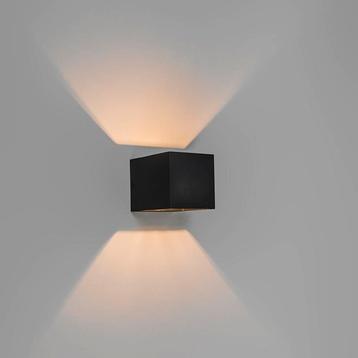 Moderne wandlamp zwart met lichteffect - Transfer beschikbaar voor biedingen