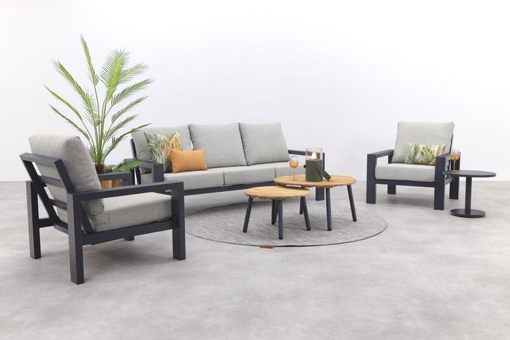 Verano/Mindo stoel-bank loungeset (5-delig) - Royal, Tuin en Terras, Tuinsets en Loungesets, Loungeset, Nieuw, Hout, Verzenden