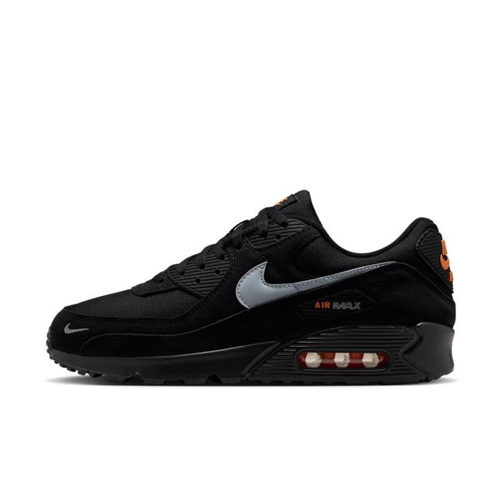 Nike Air Max 90 Mini Swoosh Black & Total Orange - Diverse, Kleding | Heren, Schoenen, Zwart, Ophalen of Verzenden