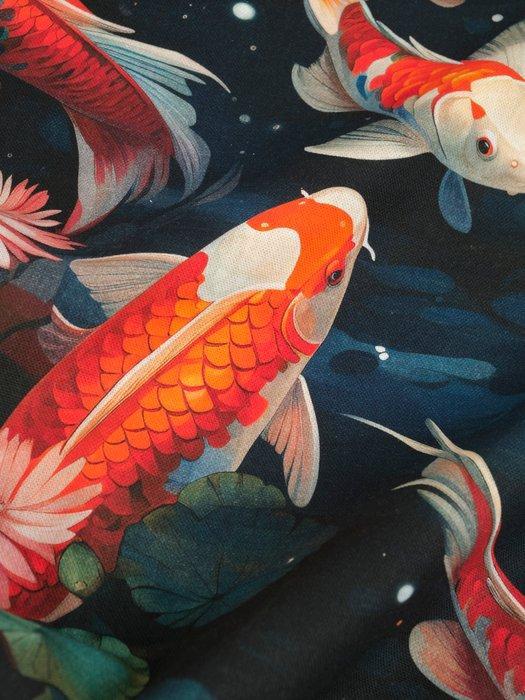 Gratis verzending! TexStilArt - KOI HARMONY - Exclusieve, Antiek en Kunst, Antiek | Kleden en Textiel