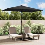 vidaXL Parasol met metalen paal 300x200 cm antraciet, Verzenden, Nieuw, 3 tot 4 meter