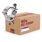 80x FORTEX Slimline Half Coupler truss klem WLL 100kg buis, Muziek en Instrumenten, Licht en Laser, Nieuw, Verzenden