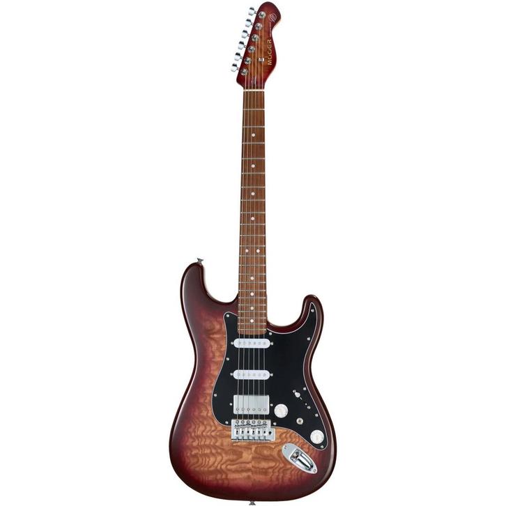 Mooer MSC20 Pro Amber Brown elektrische gitaar met gigbag, Muziek en Instrumenten, Snaarinstrumenten | Gitaren | Elektrisch, Verzenden