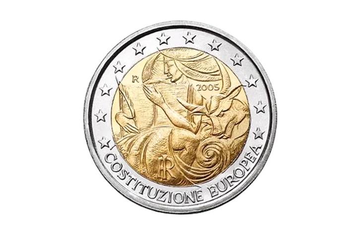 2 euro Europese Grondwet 2005 - Italië, Postzegels en Munten, Munten | Europa | Euromunten, Verzenden
