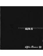 1983 ALFA ROMEO ALFA 6 BROCHURE FRANS, Nieuw, Alfa Romeo, Author