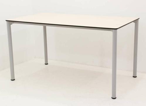 Kantinetafel bijzettafel 140x80cm - 4-poots aluminium grijs, Huis en Inrichting, Tafels | Bijzettafels, Gebruikt, Ophalen of Verzenden