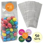 Fako Bijoux® - Uitdeelzakjes Met Sluitstickers - 50 Stickers, Verzenden, Nieuw