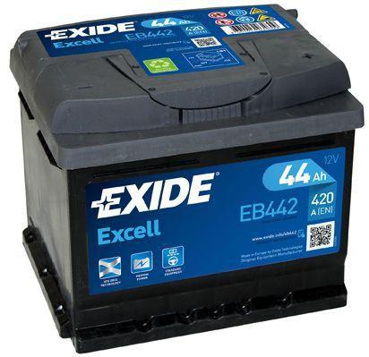 Exide 44AH Accu EB442 Batterij 420A Excell 12V Loodaccu B..., Auto-onderdelen, Accu's en Toebehoren, Nieuw, Ophalen of Verzenden