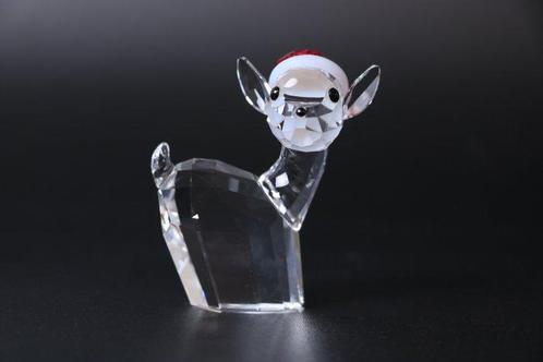 Swarovski - Beeldje - Dear with Santas Hat - 5135853 -, Antiek en Kunst, Curiosa en Brocante