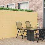 vidaXL Tuinhek Dubbelzijdig Geel 1,8x5 m PVC, Tuin en Terras, Schuttingen, Verzenden, Nieuw, Kunststof