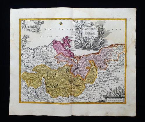 Europa - Oostzee / Duitsland / Polen / Stettin / Brandenburg, Boeken, Atlassen en Landkaarten