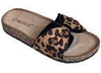 Black leopard Zomerse Slippers, Kleding | Dames, Schoenen, Ophalen of Verzenden, Nieuw, Slippers
