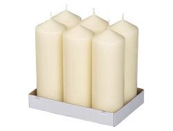Stompkaars neutraal 200/70 mm ivoor - tray 6 stuks, Huis en Inrichting, Schoonmaakartikelen, Verzenden