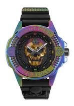 Philipp Plein The $kull Rainbow PWAAA2123 horloge 46 mm, Nieuw, Overige merken, Staal, Kunststof