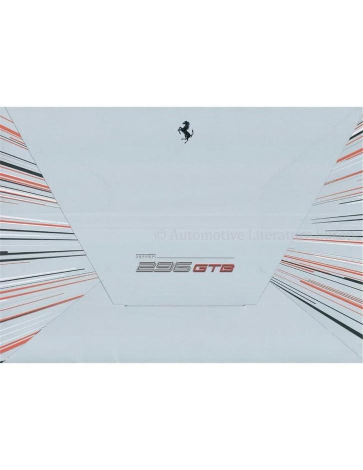 2022 FERRARI 296 GTB PORTFOLIO DUITS, Boeken, Auto's | Folders en Tijdschriften, Ferrari