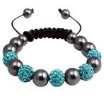 Fako Bijoux® - Armband - Disco Dots - Combi - Turquoise, Verzenden, Nieuw