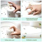 Opblaasbaar babystoeltje met konijntjes motief in 2 maten, Kinderen en Baby's, Kinderkamer | Tafels en Stoelen, Verzenden, Nieuw