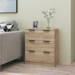 vidaXL Dressoir 60x30x70 cm bewerkt hout sonoma eikenkleurig, Huis en Inrichting, Kasten | Dressoirs, Verzenden, Nieuw, 50 tot 100 cm