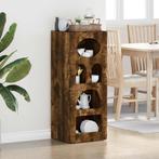vidaXL Dressoir Gerookt eiken 40 x 35 x 100,5 cm Bewerkt, Verzenden, Nieuw, Overige houtsoorten, Minder dan 50 cm