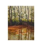 José Coll Sotomayor (1940–2007) - Autumn reflections in the, Antiek en Kunst, Kunst | Schilderijen | Klassiek