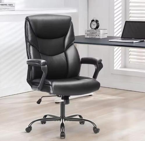 Ergonomische Gamingstoel – PU-Leder met Lendensteun, Huis en Inrichting, Bureaustoelen, Bureaustoel, Bruin, Nieuw, Ergonomisch