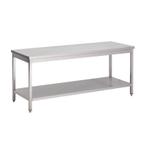 RVS werktafel met onderblad | 60 cm diep | 8 Formaten, Zakelijke goederen, Horeca | Meubilair en Inrichting, Verzenden, Nieuw in verpakking