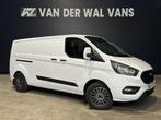 Ford Transit Custom 2.0 TDCI 131pk L2H1 Euro6 Airco | Androi, Stof, Gebruikt, Wit, Dealer onderhouden