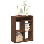 vidaXL Boekenkast 66x31x80 cm bewerkt hout bruin eikenkleur, Verzenden, Nieuw, Overige houtsoorten