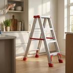 Stevige Ladder Aluminium | 150kg Belasting | A-kwaliteit..., Nieuw, Ophalen of Verzenden, Ladder, Opvouwbaar of Inschuifbaar