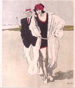 Aan het strand (lijst optie, antiek-woonaccessoires), Verzenden