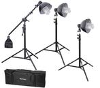 Bresser Daglicht Studio Set 1875 watt met boomarm, Audio, Tv en Foto, Fotografie | Fotostudio en Toebehoren, Verzenden, Nieuw