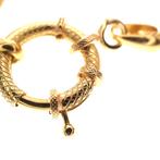 18 K. Gouden kabel collier | 42 cm (sierslot) (sierslot), Ophalen of Verzenden, Gebruikt, Overige kleuren, Goud