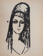 Kees Van Dongen (1877-1968) - Jeune femme à la mantille,