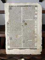 Anonimo Fiorentino - Incunabolo Pagina Bibbia Latina Sheet