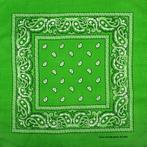 Bandana Zakdoek Paisley Groen, Verzenden, Nieuw