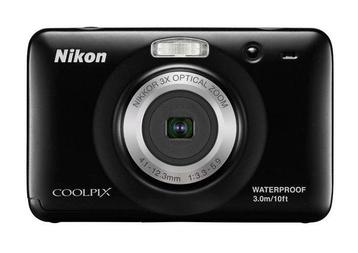Nikon Coolpix S30 Digitale Onderwater Compact Camera - Zwart beschikbaar voor biedingen