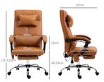 Bureaustoel Massagefunctie – Kunstleer, Verwarming; Steun, Huis en Inrichting, Stoelen, Verzenden, Nieuw, Stof, Eén