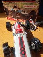 Joustra  - Blikken speelgoed Auto de Course Indianapolis # 8, Antiek en Kunst, Antiek | Speelgoed