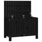 Tuinbox 76x42,5x54 cm massief grenenhout zwart (Partytenten), Tuin en Terras, Tuinhuizen, Verzenden, Nieuw