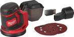 Milwaukee M18 BOS125-0 18V Li-Ion Accu excentrische, Verzenden, Zo goed als nieuw