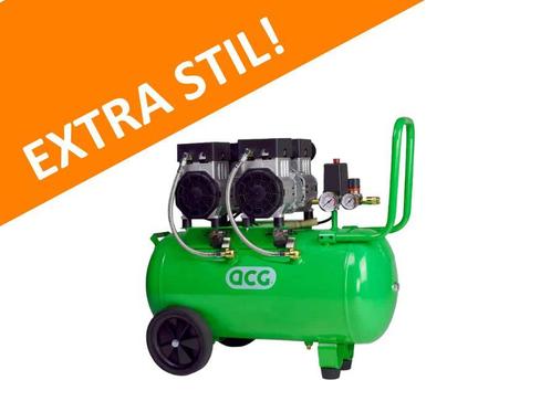 ACG stille Compressor, 50L onderhoudsvrije luchtcompressor, Doe-het-zelf en Verbouw, Compressors, Nieuw, Ophalen of Verzenden