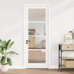 vidaXL Binnendeur met Glas Wit 83 x 232 cm Massief, Doe-het-zelf en Verbouw, Deuren en Horren, Verzenden, Nieuw