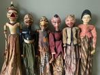 6 wayang golèk poppen - Indonesië, Antiek en Kunst