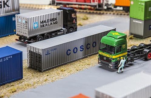 Faller - 40 Container COSCO, Hobby en Vrije tijd, Modeltreinen | Overige schalen, Gelijkstroom of Wisselstroom, Analoog, Nieuw